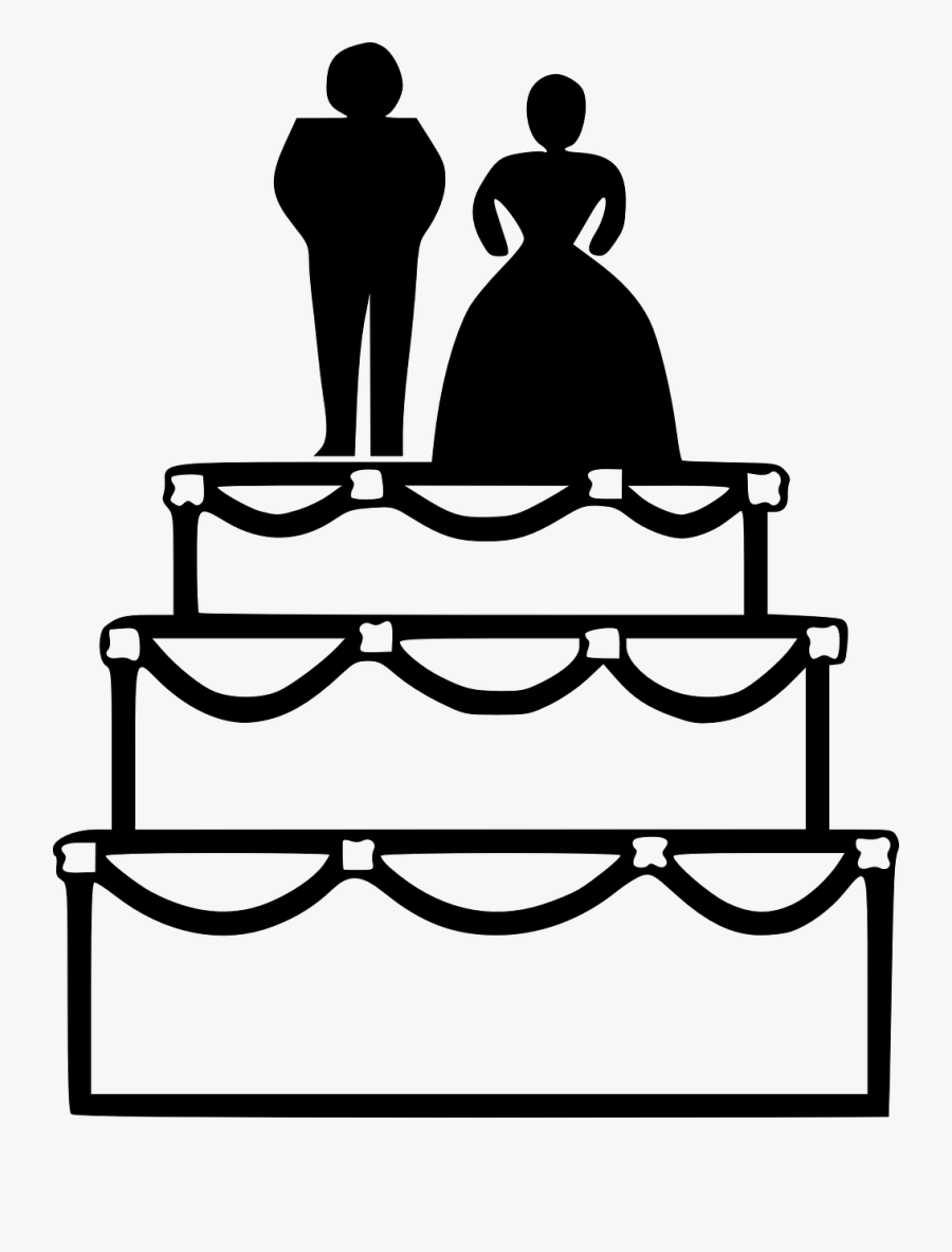 Wedding Clipart Black And White Free Clipart Images - Wedding Cake Clipart Black And White, Transparent Clipart