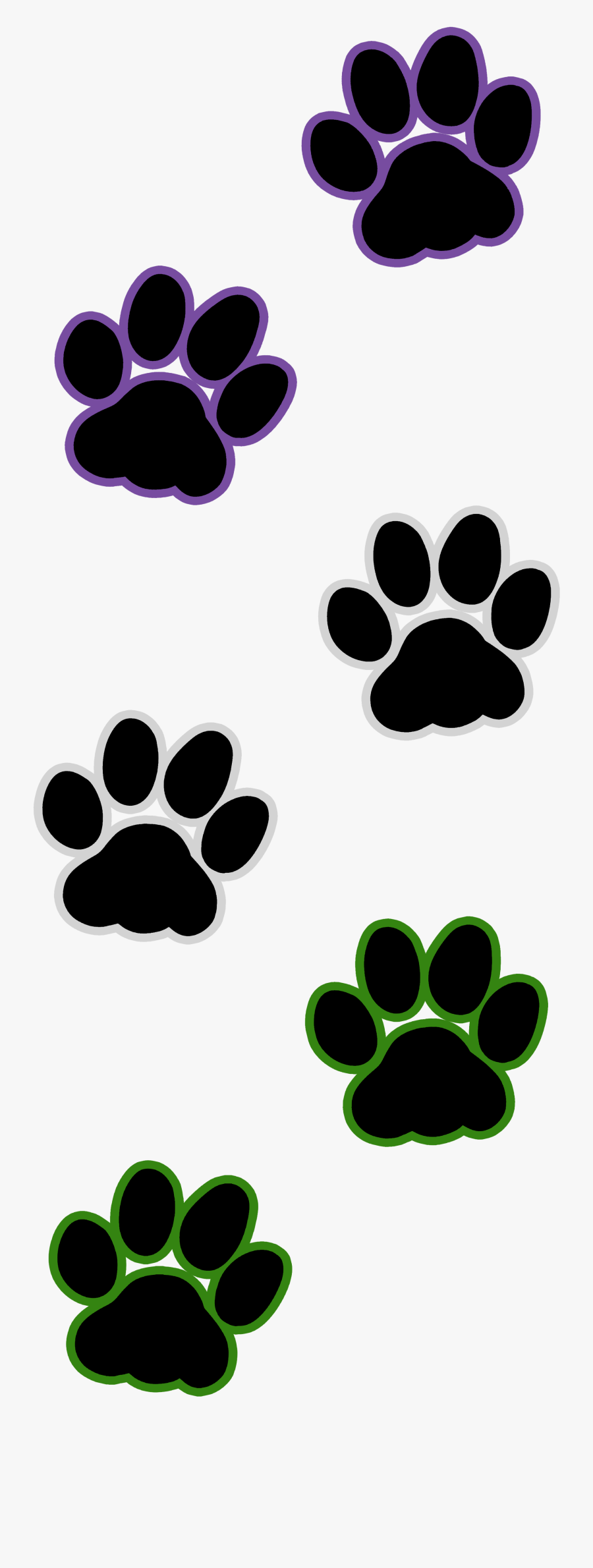 Cat Pawprint Clipart - Transparent Cat Foot Print, Transparent Clipart