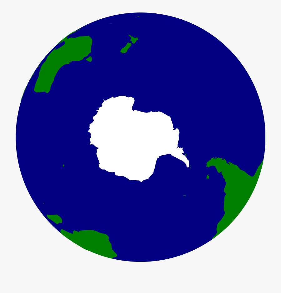 Clipart - Southern Hemisphere Of Earth, Transparent Clipart