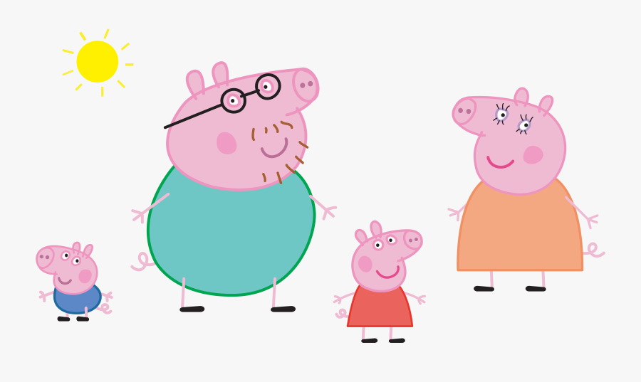 Peppa Pig Clipart Ballerina - Peppa Pig Family Png, Transparent Clipart