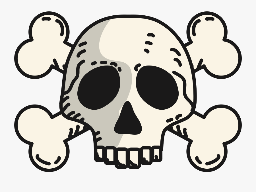 Skull And Crossbones Clipart At Getdrawings - Transparent Skull Crossbones Vector, Transparent Clipart