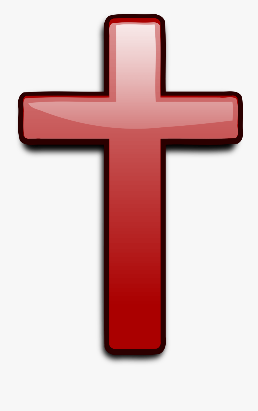 Free Red Christian Cliparts - Holy Cross Red Png, Transparent Clipart