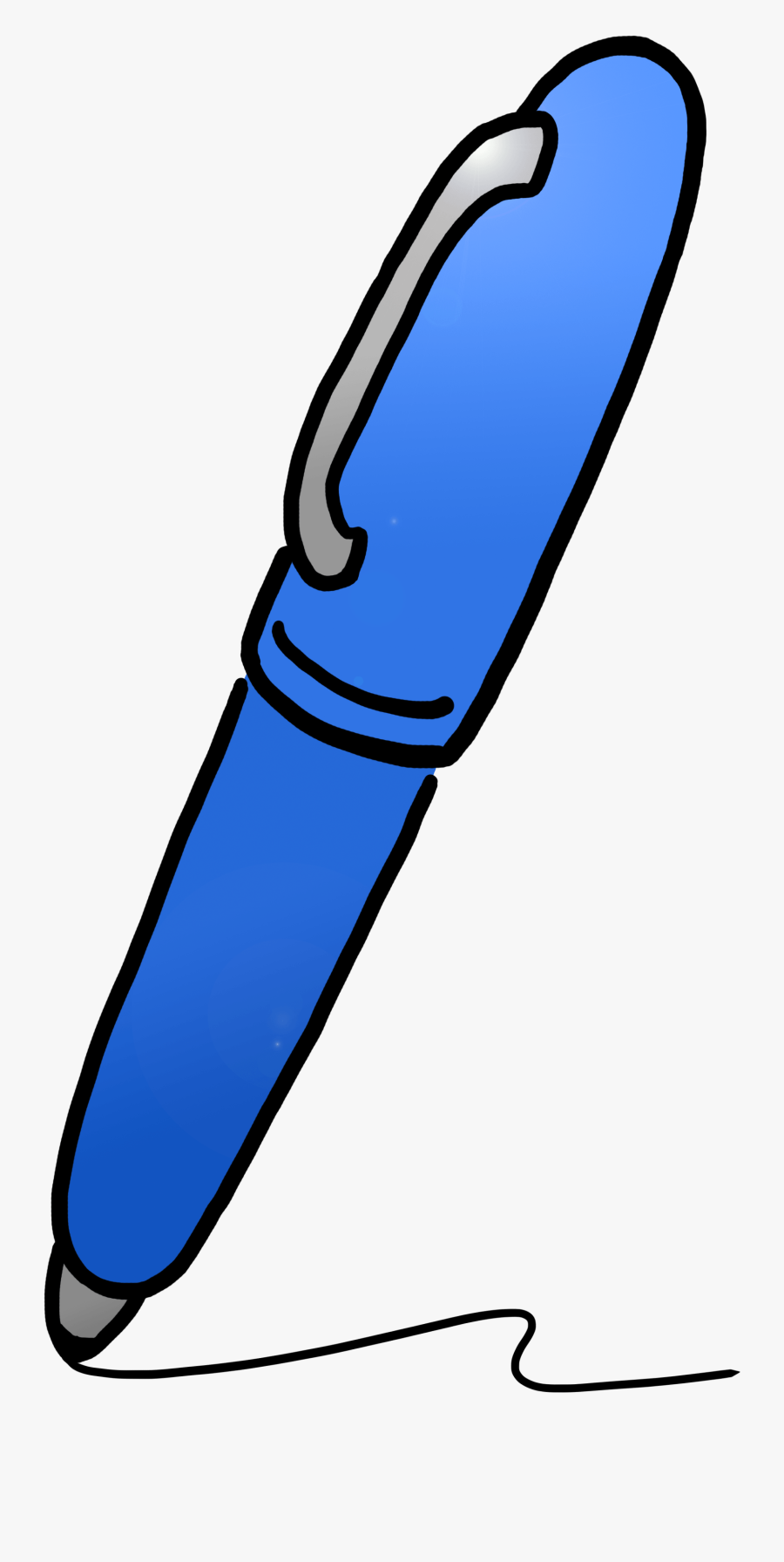 Cartoon Pen Writing Clipart - Transparent Background Pen Clipart, Transparent Clipart
