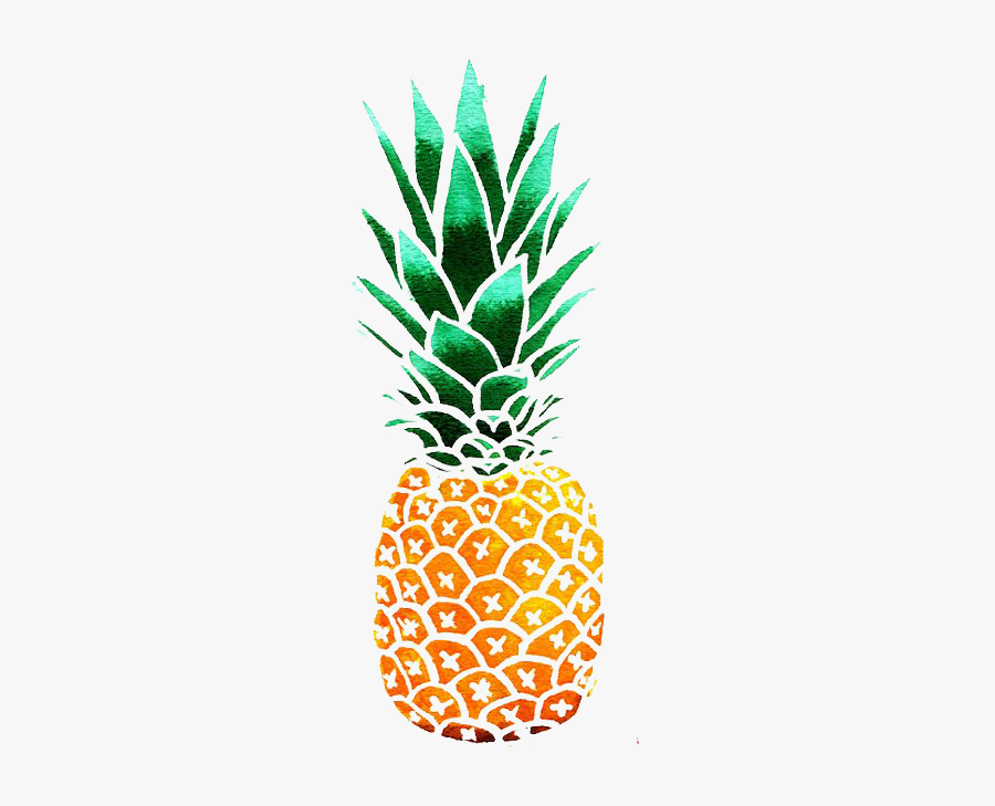 Clip Art Pineapple Watercolor - Clipart Pineapples, Transparent Clipart