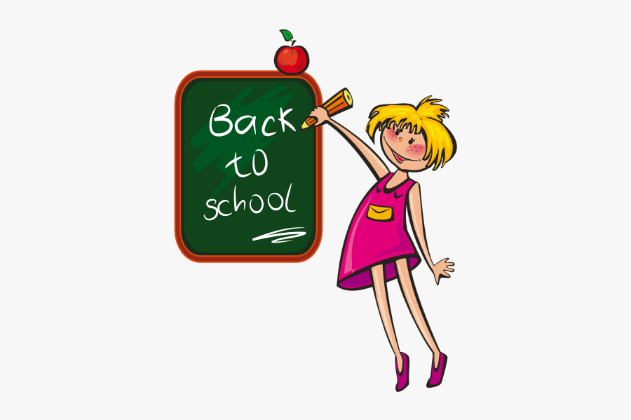 School Girl Png - School Days Clip Art, Transparent Clipart
