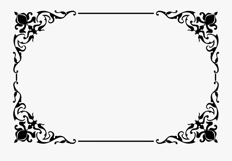 Frame Decorative Border Clipart Clipart Kid - Frame For Microsoft Office, Transparent Clipart