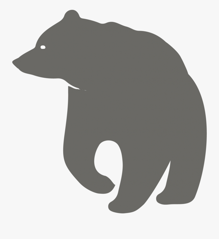 Bear Clipart Gray - Grey Bear Clip Art, Transparent Clipart