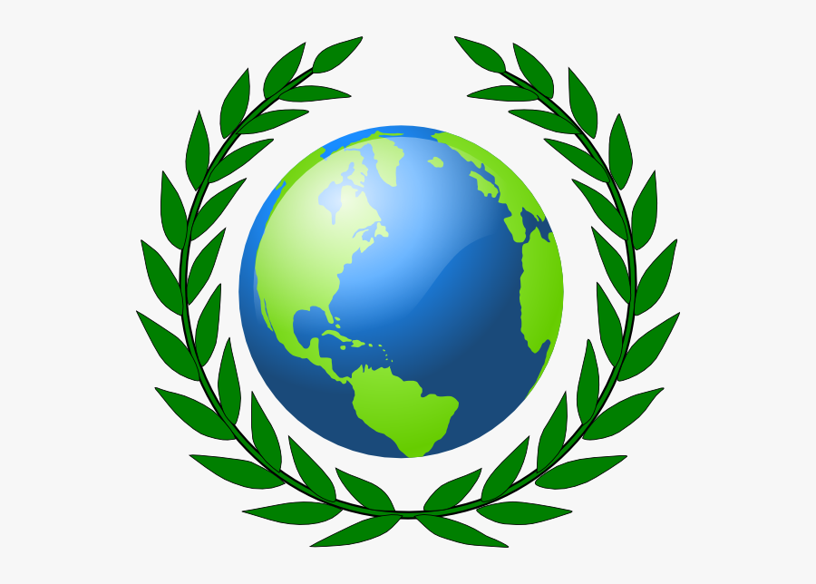 Earth Clipart Art - Laurel Wreath, Transparent Clipart