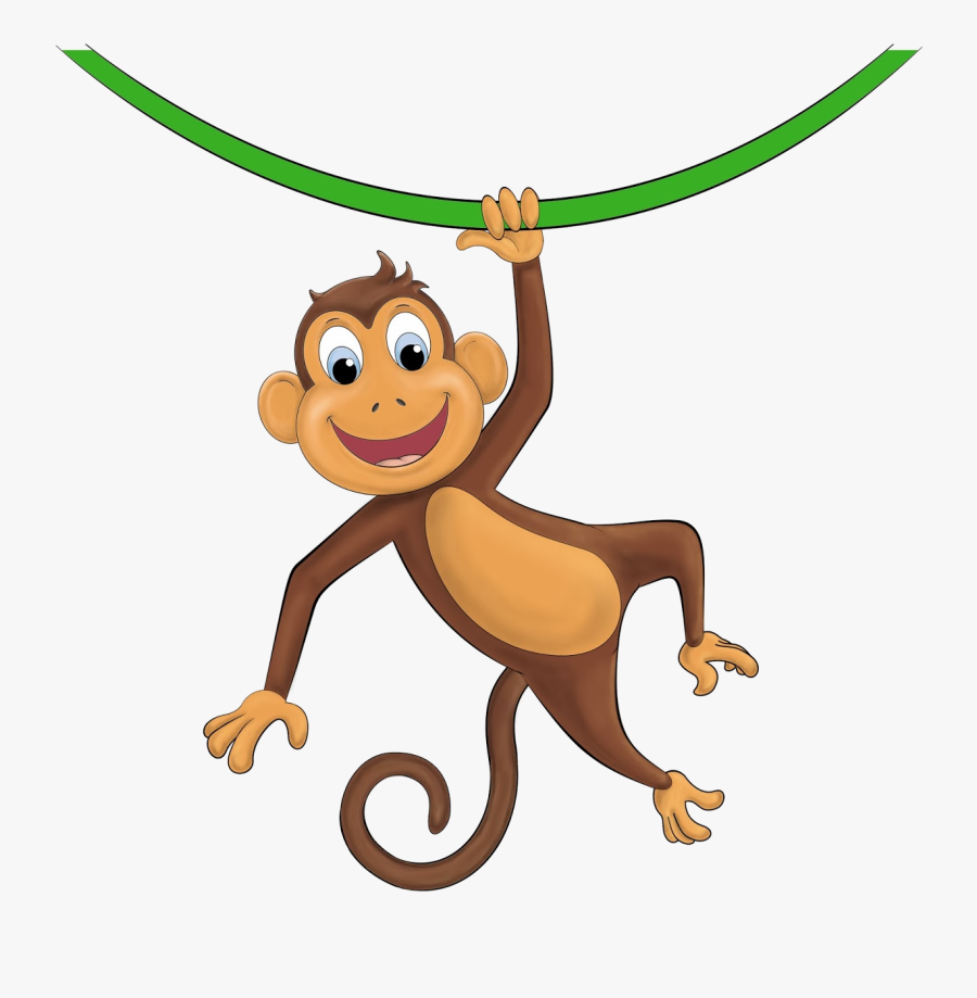 Monkey Hanging Baby Clipart Free Clip Art Images Transparent - Hanging Monkey Clipart, Transparent Clipart