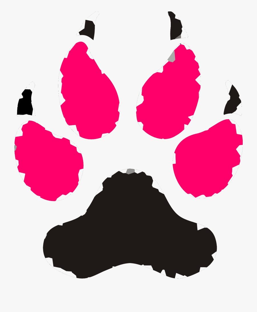 Pawprint Clipart Horizontal, Transparent Clipart