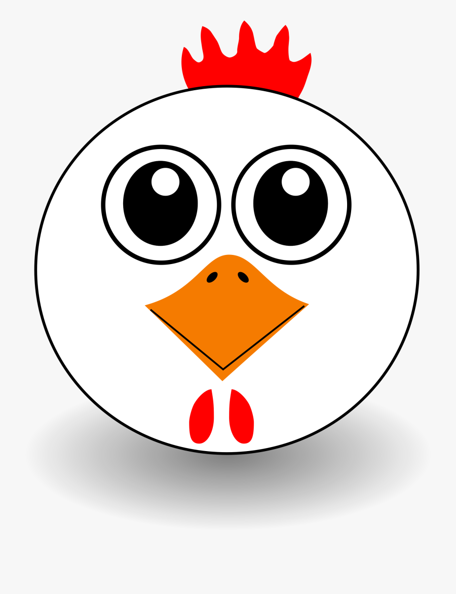 Chicken Face - - Chicken Face Clip Art, Transparent Clipart