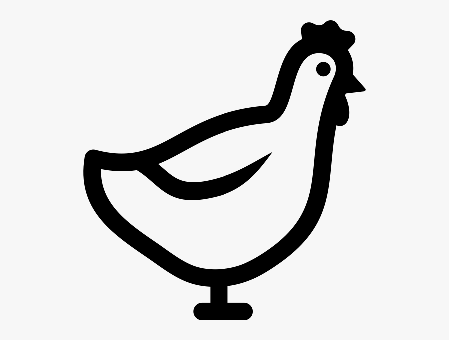 Hen Rubber Stamp, Transparent Clipart
