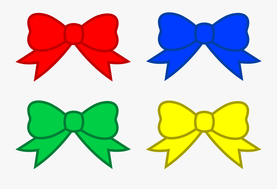 Christmas Ribbon Clip Artsimple Christmas Or Birthday - Ribbon Clipart Black And White, Transparent Clipart