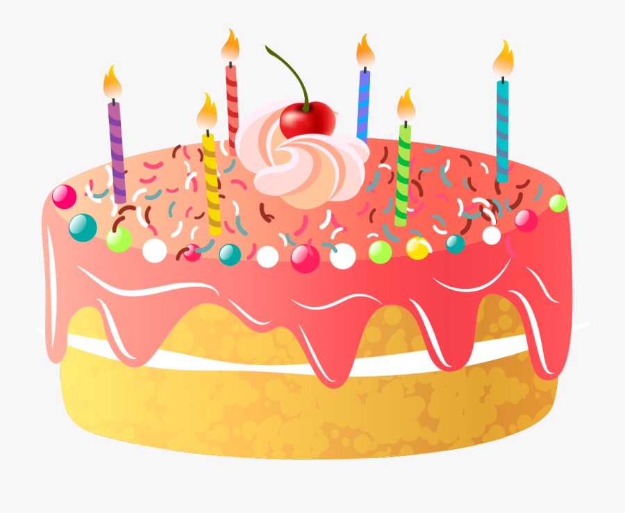 Cake Clipart Png - Happy Birthday Big Art, Transparent Clipart