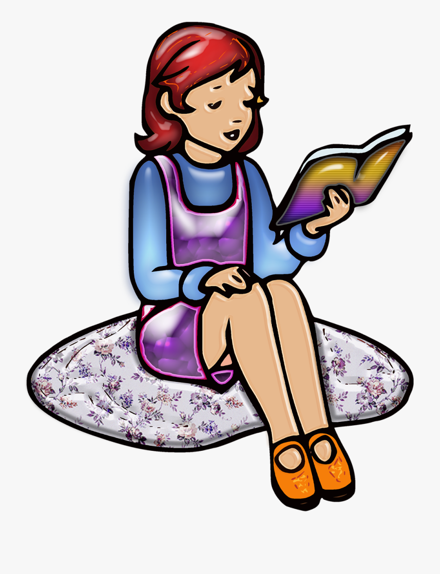 Pin Child Reading Clipart - Person Reading Book Clipart, Transparent Clipart