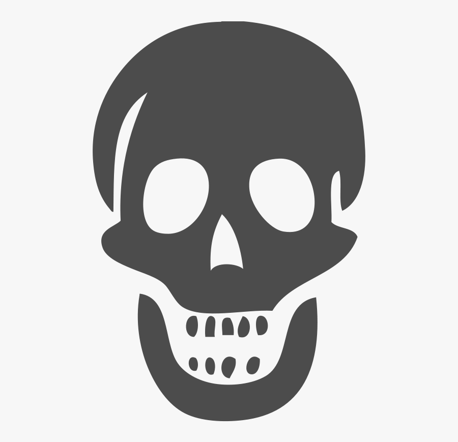Pirate Skull - Kuru Kafa Vektörel Logo, Transparent Clipart