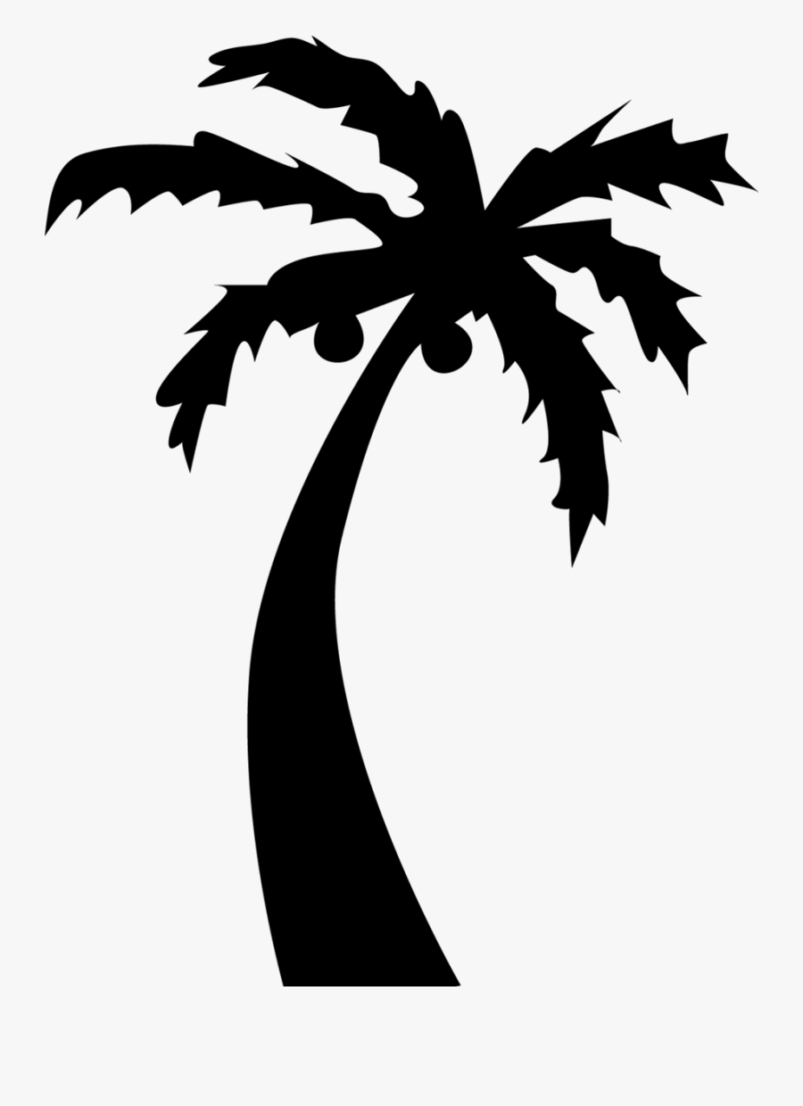 Silhouette Trees At Getdrawings - Palm Tree Clipart Png, Transparent Clipart
