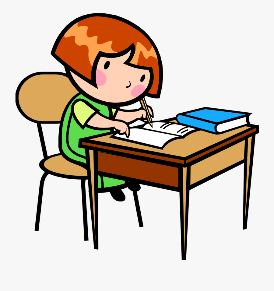 Graphic Free Stock Writing Child Clip Art - Write In Your Book, Transparent Clipart