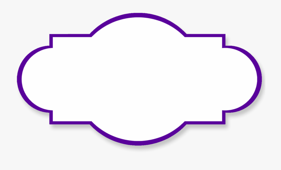 Simple Purple Border Clip Art Free Image - Frame Shapes Transparent Background, Transparent Clipart