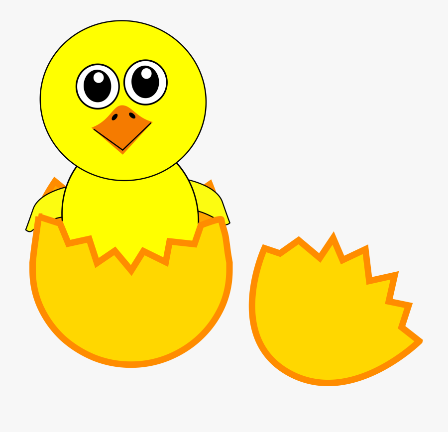 Clipart Free Chicken - Chick Coming Out Of Egg Clipart, Transparent Clipart