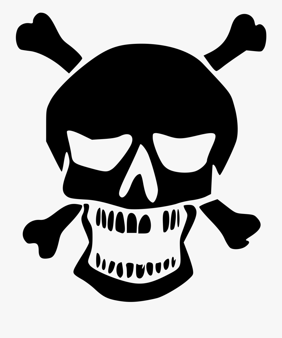 Simple Skull And Crossbones Clipart Free To Use Clip - Horror Clipart, Transparent Clipart