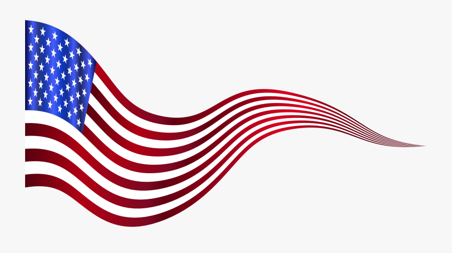 Bandera Ondulada De Estados Unidos, Transparent Clipart