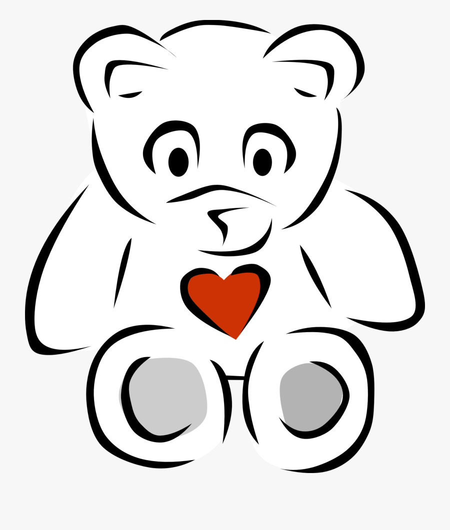 Teddy Bear Black And White Black And White Pictures - Non Living Things Clip Art, Transparent Clipart