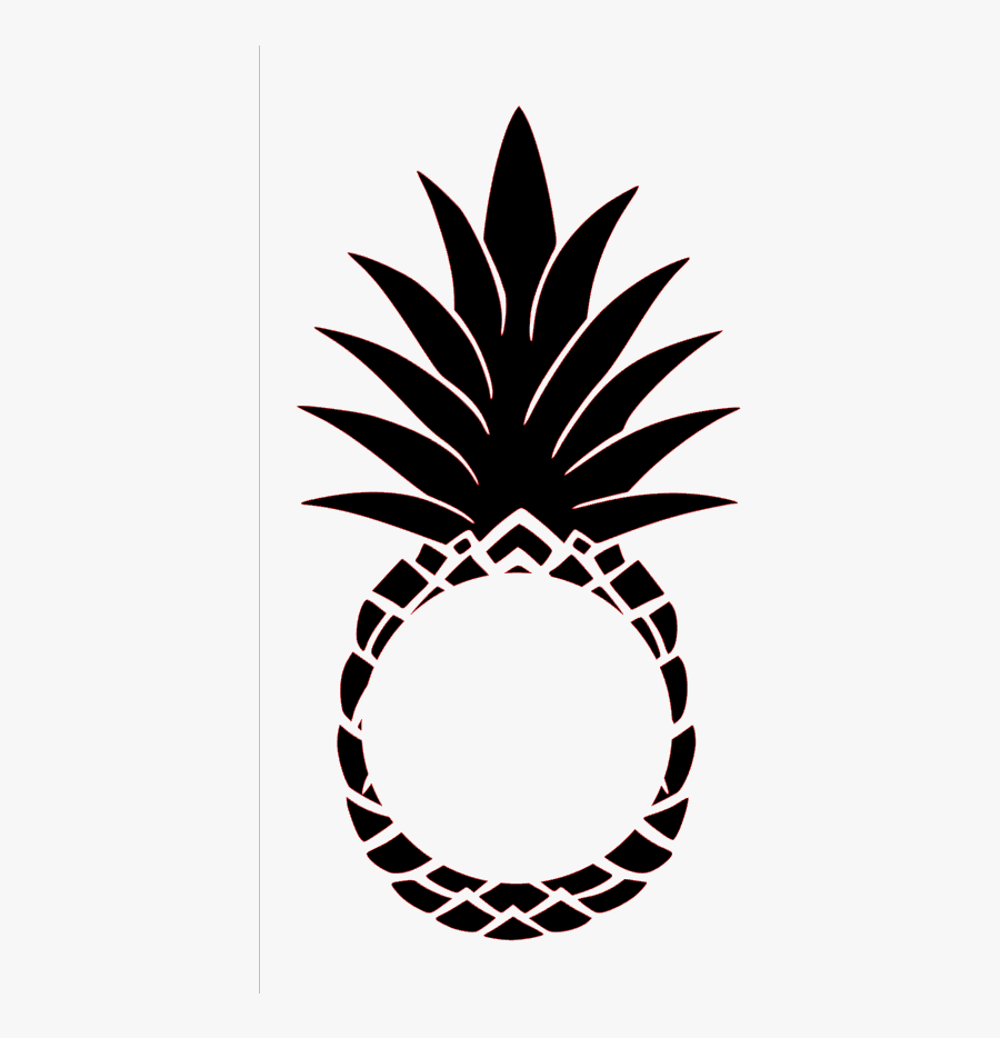 Pineapple Monogram - Golden Pineapple, Transparent Clipart