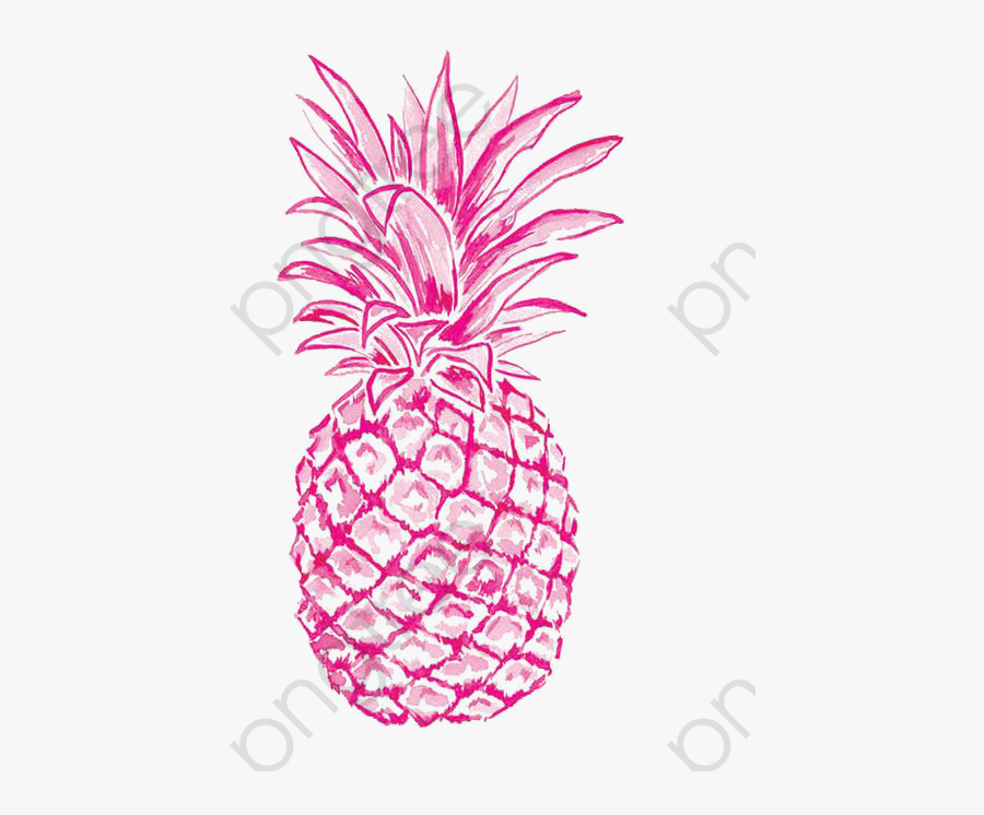 Pineapple Clipart Free Pink - Pink Pineapple Clipart, Transparent Clipart