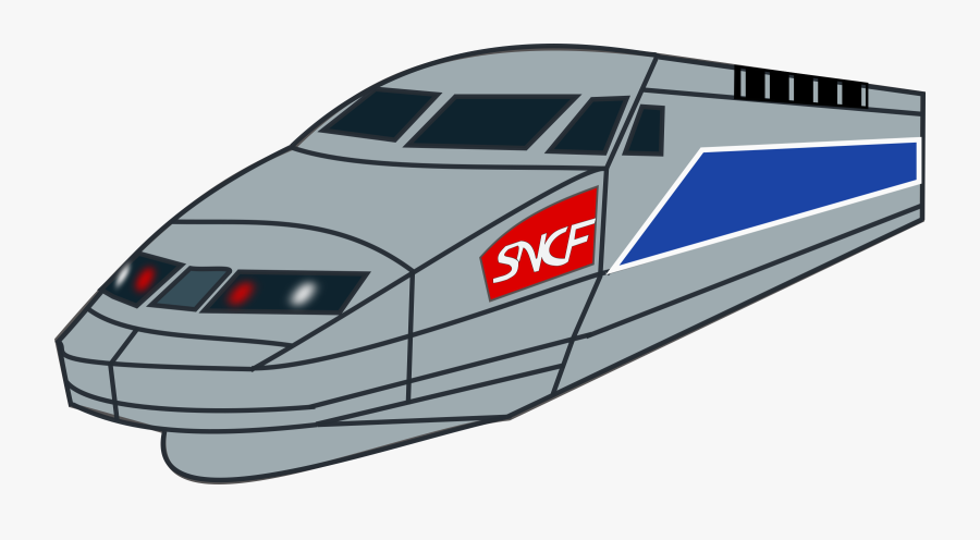 Railroad Clipart Fast Train - Tgv Png, Transparent Clipart