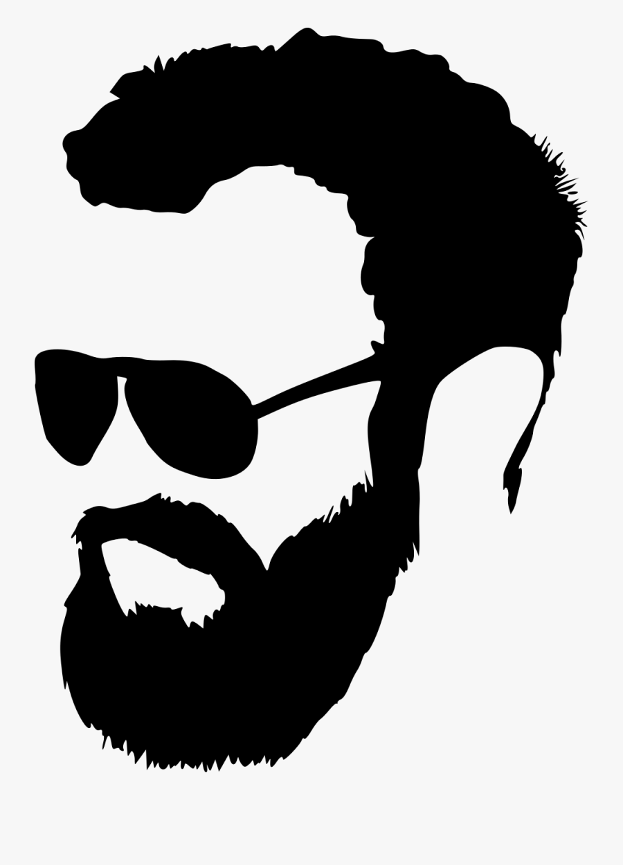 Sunglasses Clipart Beared - Bearded Man Clipart Png, Transparent Clipart