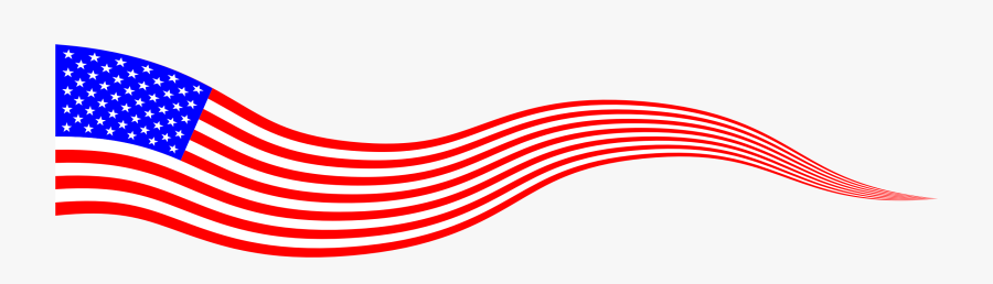 Wavy Clipart - American Flag Banner Png, Transparent Clipart