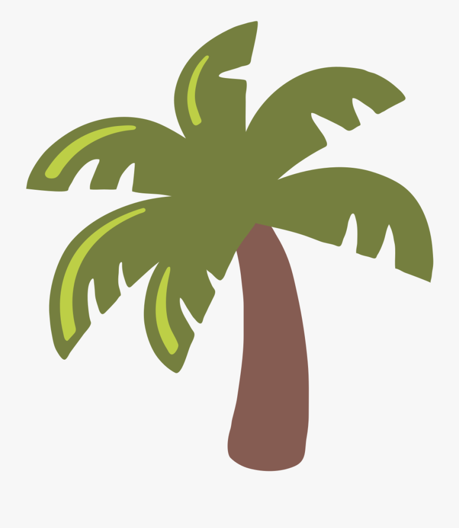 File U F Svg Wikipedia Fileemoji Ufsvg - Palm Tree Black And White Emoji, Transparent Clipart