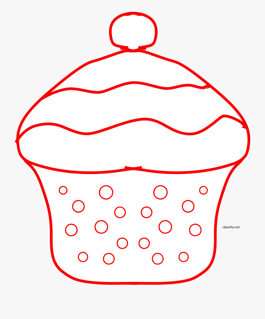Draw Cupcake Clipart Png, Transparent Clipart