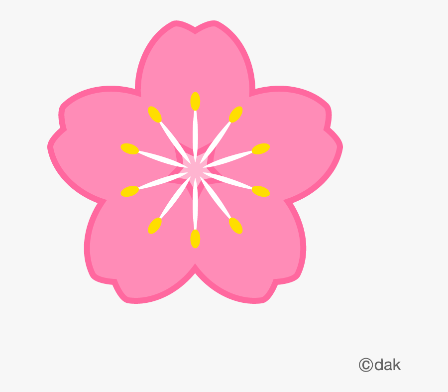 Flower Symbol Of The Cherry Tree｜pictures Of Clipart - Cherry Blossom Clipart Svg, Transparent Clipart