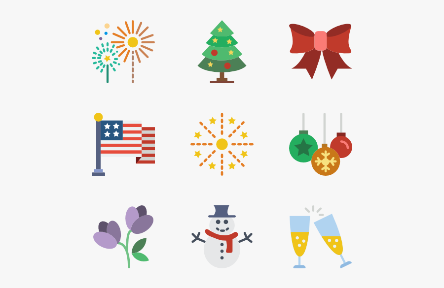 Holiday Elements, Transparent Clipart