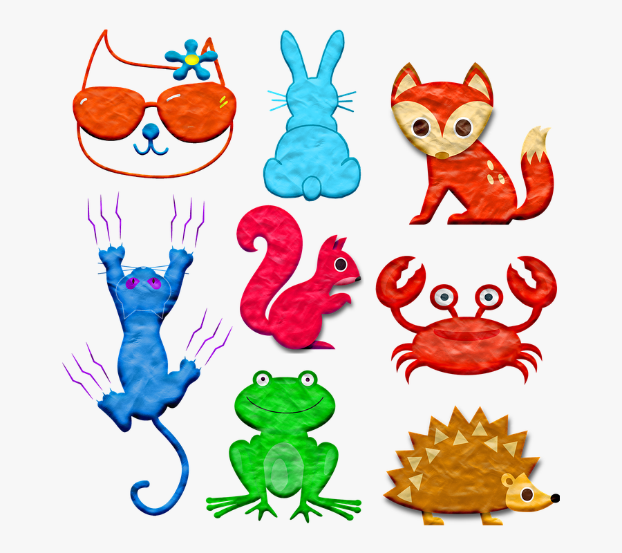 Play Doh, Animales, Animales De Arcilla, Gato, Conejo - Animales De Play Doh, Transparent Clipart