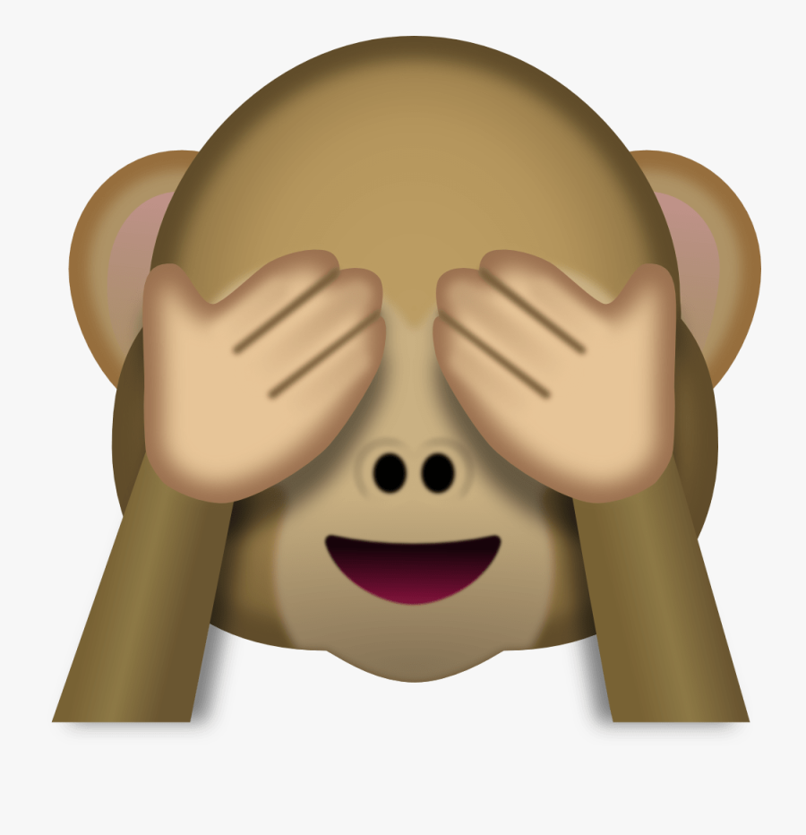 Monkey Face Emoji - Monkey Emoji Png, Transparent Clipart