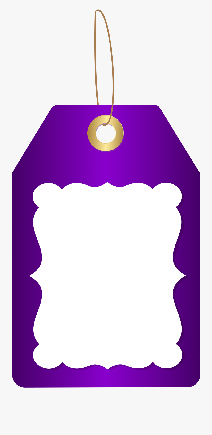 Purple Deco Price Tag Png Clip Art Image - Price Tag Design Png, Transparent Clipart