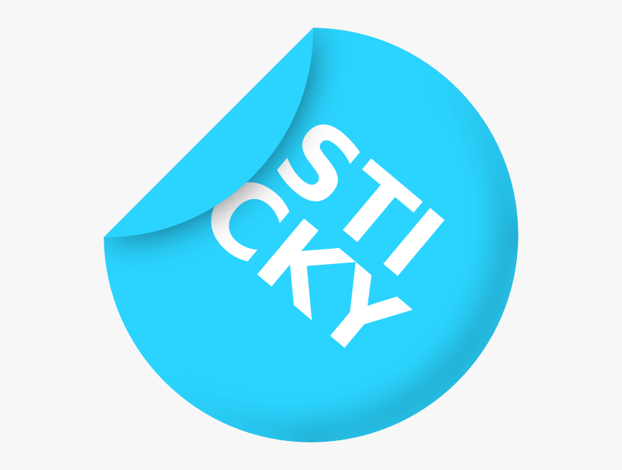 Blue Sticker Label Svg Clip Arts - Sticker Clip Art, Transparent Clipart