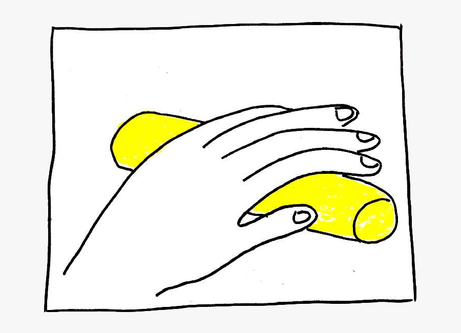 Roll The Play Dough Into A Sausage Shape - Drawing, Transparent Clipart