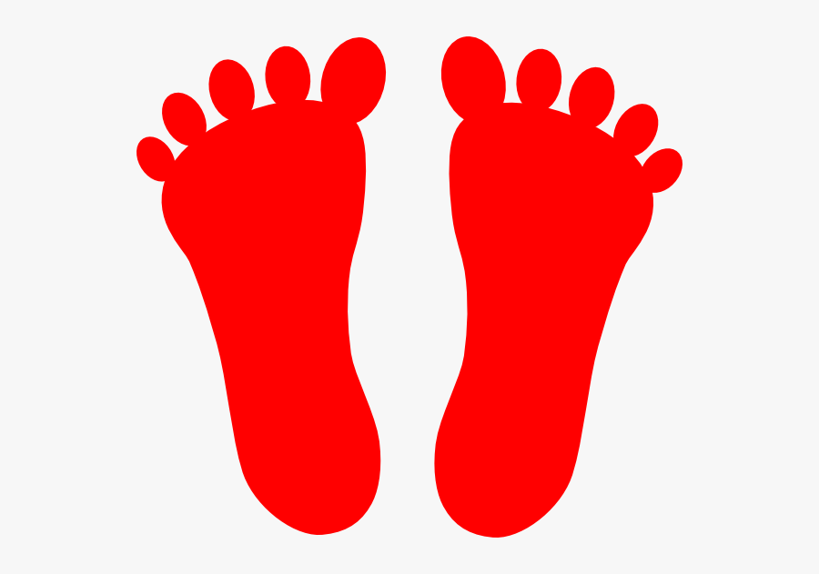 Footprints Clip Art At - Easy To Draw Feet, Transparent Clipart
