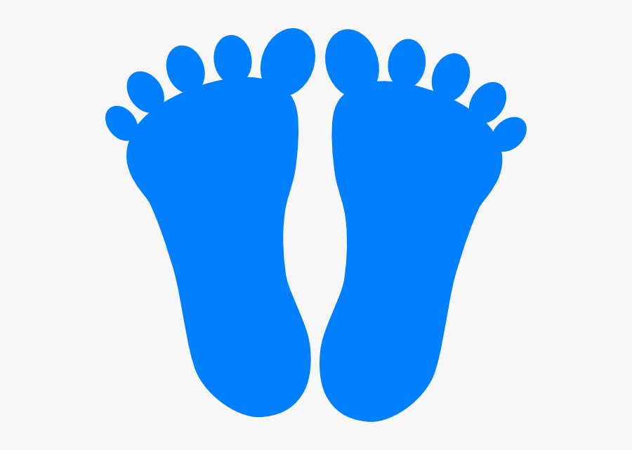 Blue Footprint Png - Purple Footprints Clip Art, Transparent Clipart
