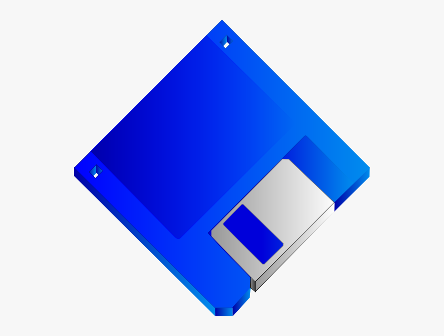 Sabathius Floppy Disk Blue No Label Svg Clip Arts - Floppy Disk Without Background, Transparent Clipart