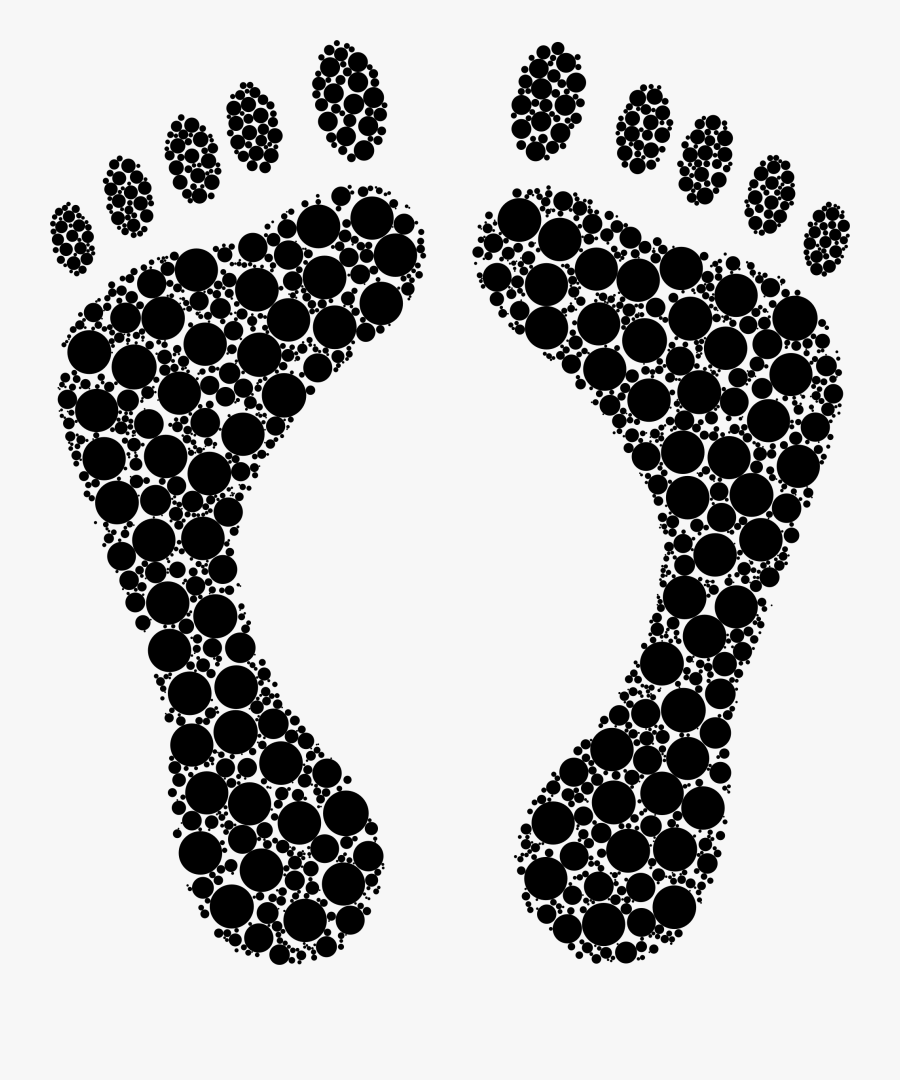 Transparent Footprint Clipart - Footprints Silhouette Png, Transparent Clipart