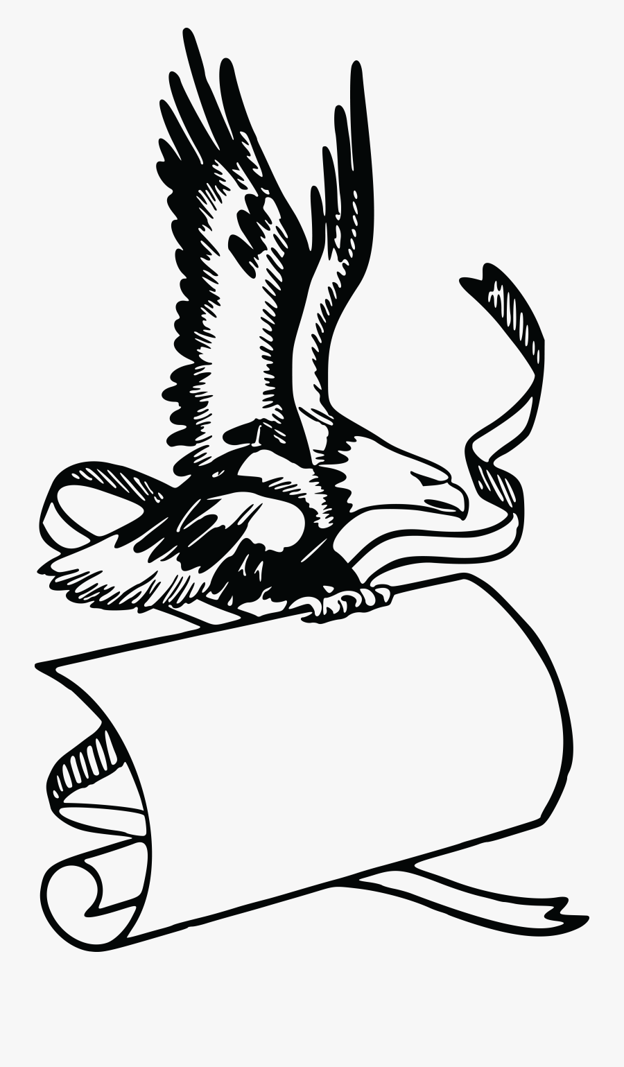 Free Clipart Of A Banner And Bald Eagle - Bald Eagle Free Clipart, Transparent Clipart
