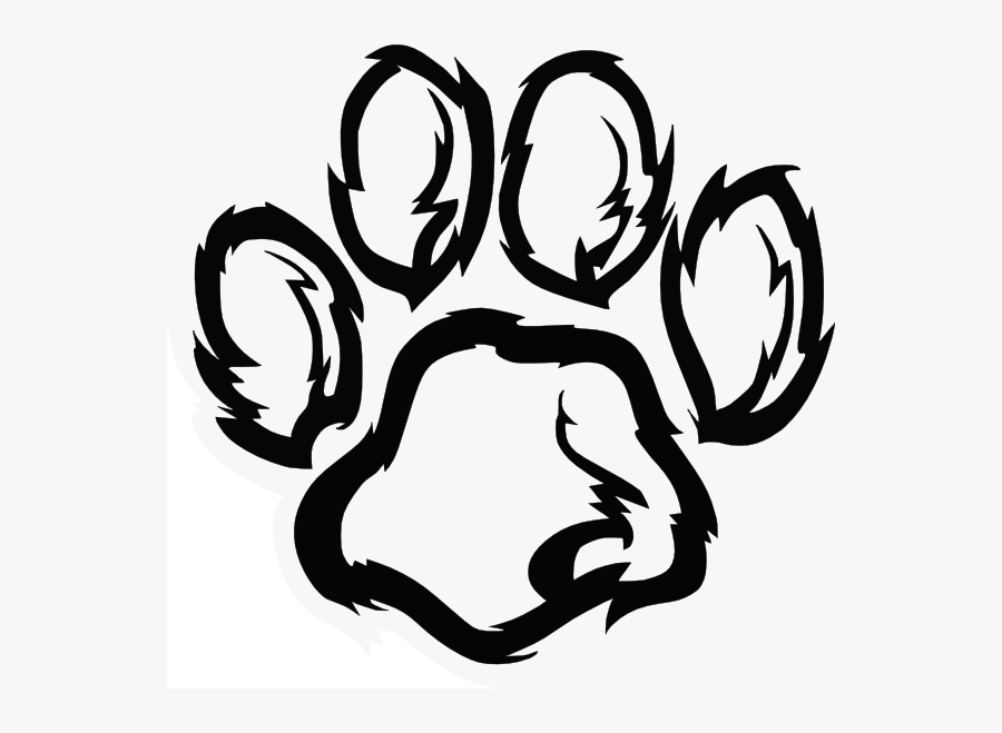 Wildcat Clipart - Wildcat Paw Print, Transparent Clipart