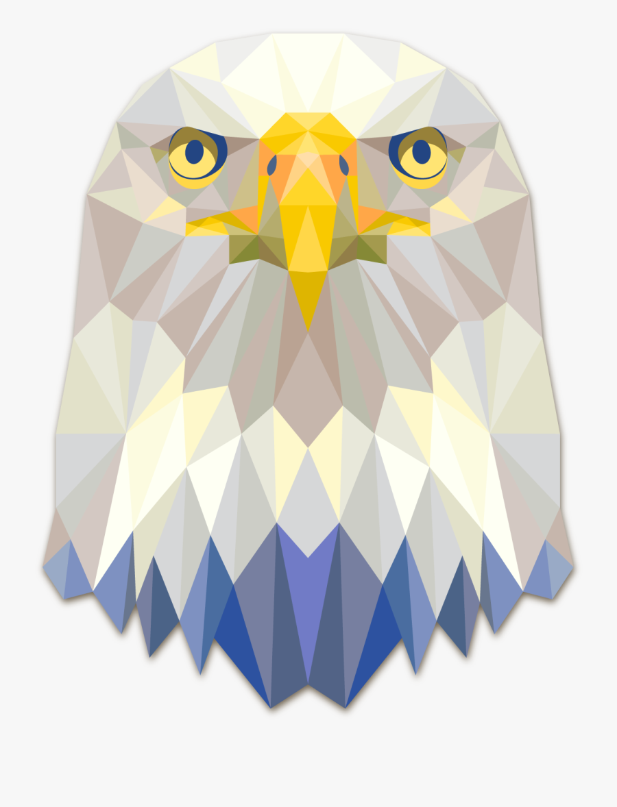 Bald Eagle Png Transparent Free Images - Geometric Eagle Png, Transparent Clipart