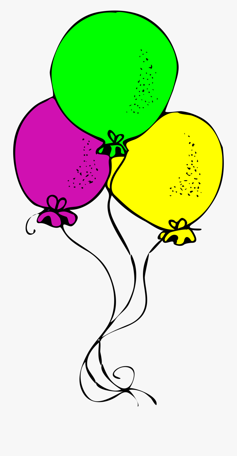 Cute Balloon Clipart Black And White, Transparent Clipart