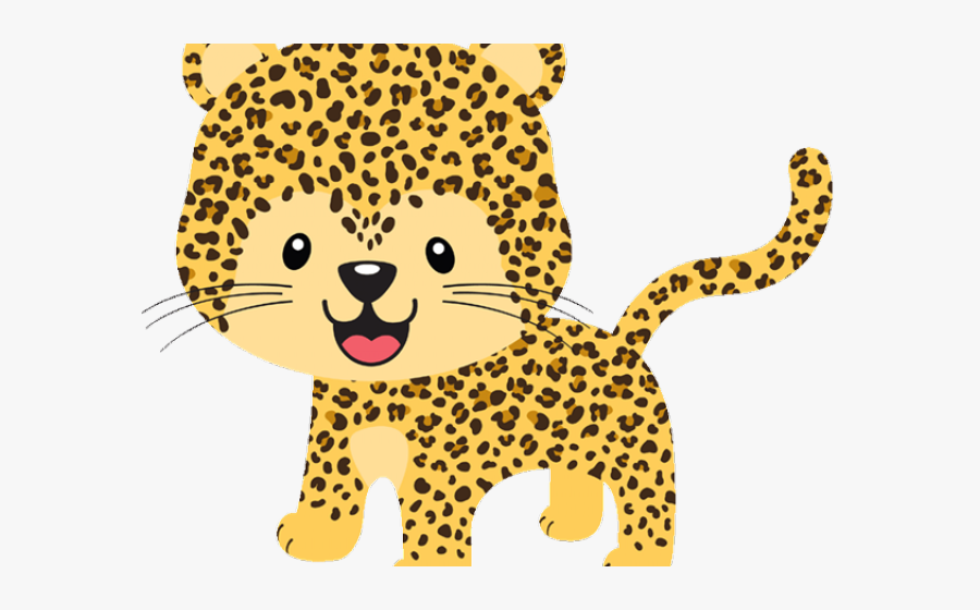 Leopard Clipart Jungle Animal - Baby Cheetah Clipart, Transparent Clipart